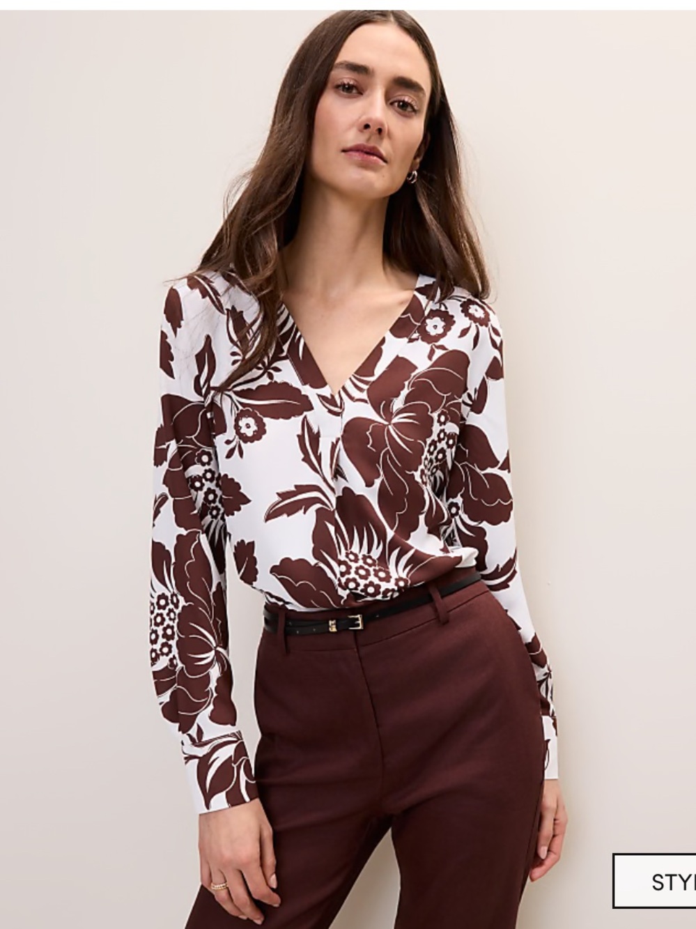 Ann Taylor Loft mixed media long sleeve xs - Picture 6 of 8